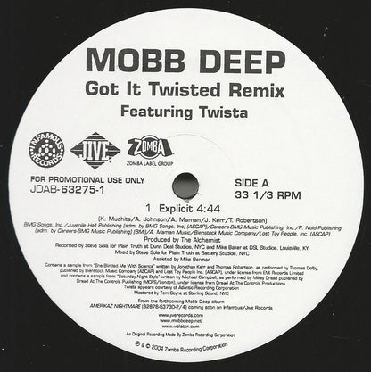Mobb Deep Featuring Twista : Got It Twisted Remix (12", Single, Promo)