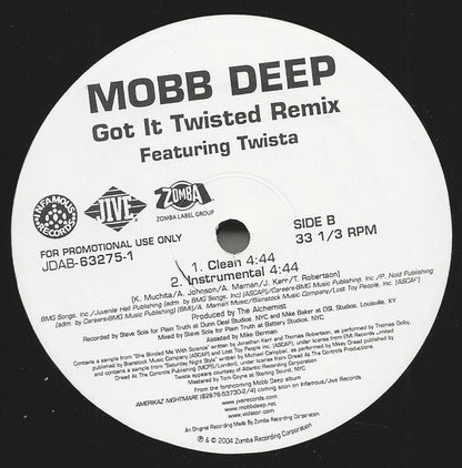 Mobb Deep Featuring Twista : Got It Twisted Remix (12", Single, Promo)