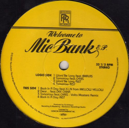Mic Bank : Welcome To Mic Bank E.P. (12", EP)