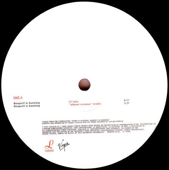 Catalan FC : Respect Is Burning (12")