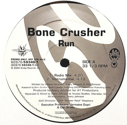 Bone Crusher (2) : Run (12", Promo)
