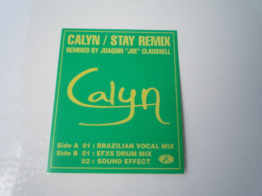 Calyn Tsukishima : Stay (Remix) (12")