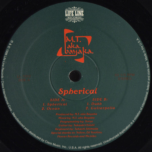 M.T. (4) aka Bayaka : Spherical (12")