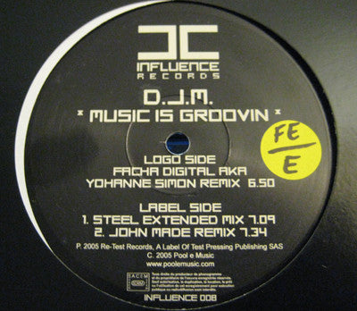 D.J.M.* : Music Is Groovin (12")