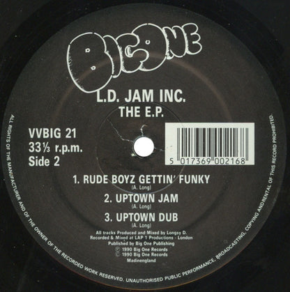L. D. Jam INC. : The E.P. (12", EP, Ltd)