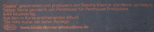 Kinderzimmer Productions : Doobie (12")