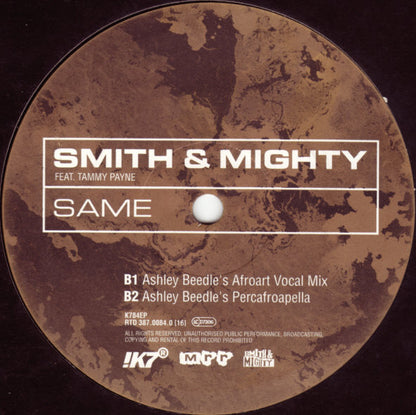 Smith & Mighty Feat. Tammy Payne : Same (12", EP)