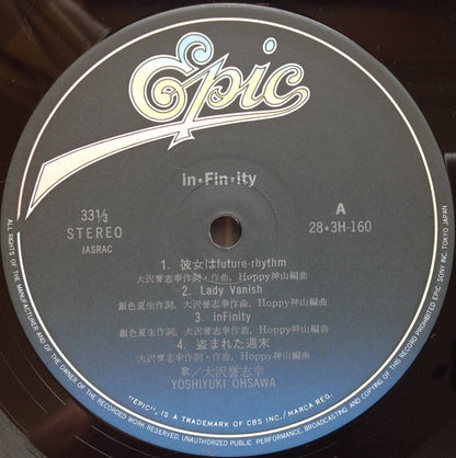 Yoshiyuki Ohsawa = 大沢誉志幸* : In・Fin・Ity = Beyond Infinity (LP, Album)