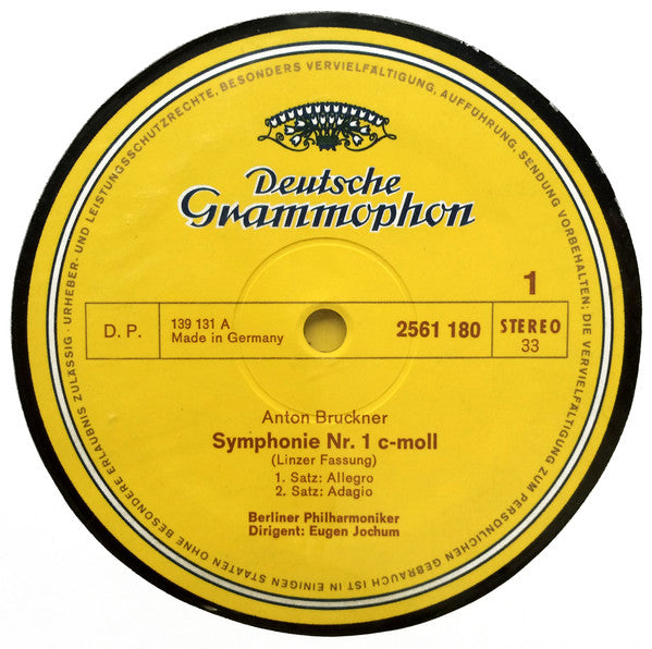 Anton Bruckner – Eugen Jochum, Berliner Philharmoniker, Symphonie-Orchester des Bayerischen Rundfunks : 9 Symphonies (12xLP + Box, Lin)