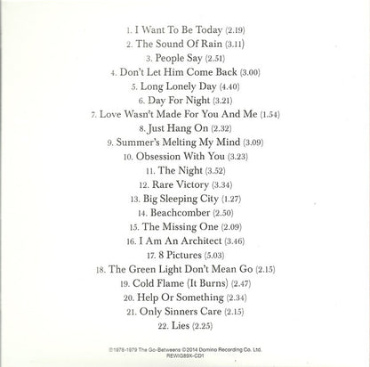 The Go-Betweens : G Stands For Go-Betweens: The Go-Betweens Anthology Volume 1 (Box, Comp, Dlx, Ltd + LP, Comp + 3xLP, Album, RE, )