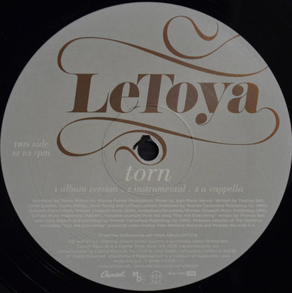 LeToya : Torn (12", Single, Promo)