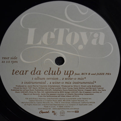LeToya : Torn (12", Single, Promo)