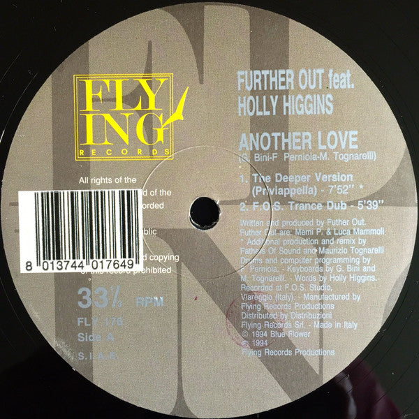 Further Out (2) Featuring Holly Higgins : Another Love (12")