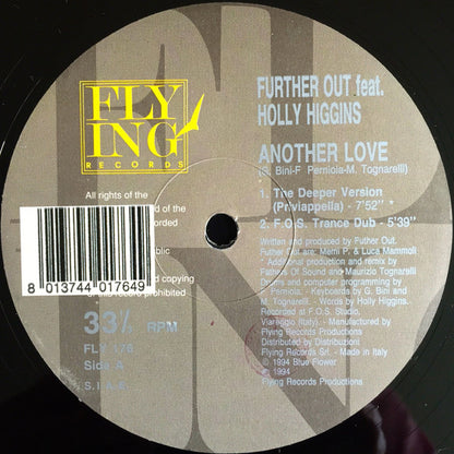 Further Out (2) Featuring Holly Higgins : Another Love (12")