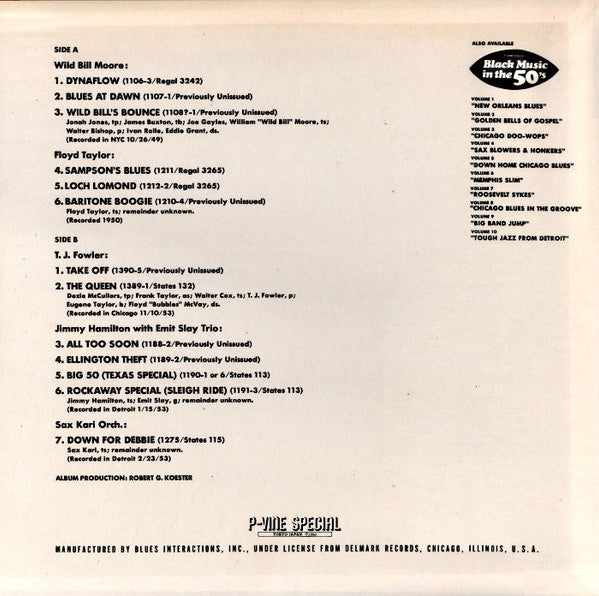Various : Tough Jazz From Detroit (LP, Album, Comp, Mono)