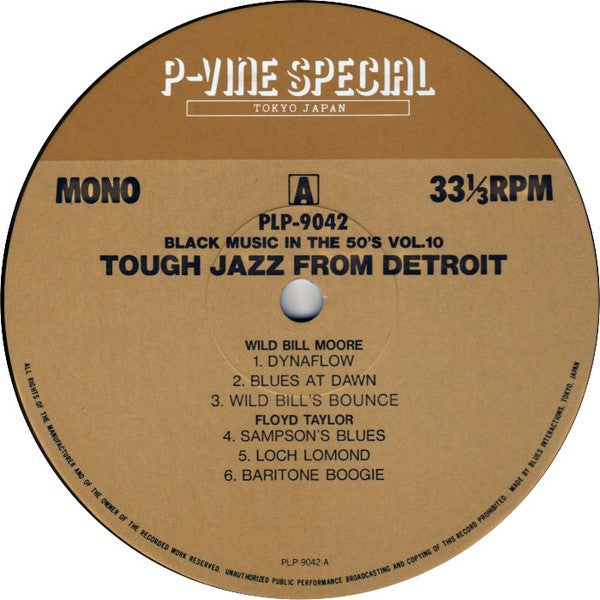 Various : Tough Jazz From Detroit (LP, Album, Comp, Mono)