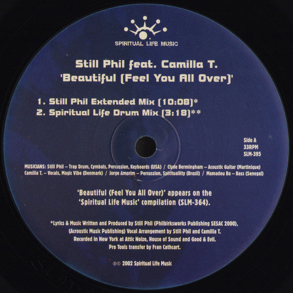 Still Phil Featuring Camilla T. : Beautiful (Feel You All Over) (12")