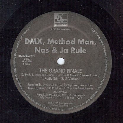 DMX, Method Man, Nas & Ja Rule : The Grand Finale (12")