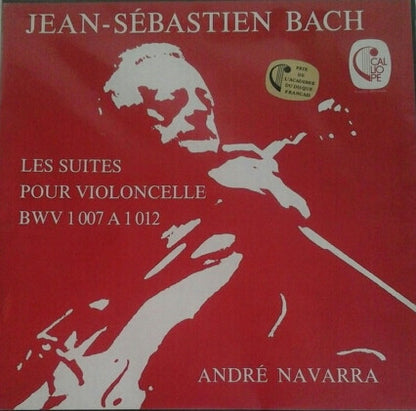 Jean-Sébastien Bach* - André Navarra : Les Suites Pour Violoncelle BWV 1007 A 1012 (3xLP + Box)