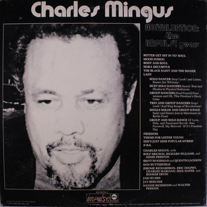 Charles Mingus : Reevaluation: The Impulse Years (2xLP, Album, Comp, Promo)