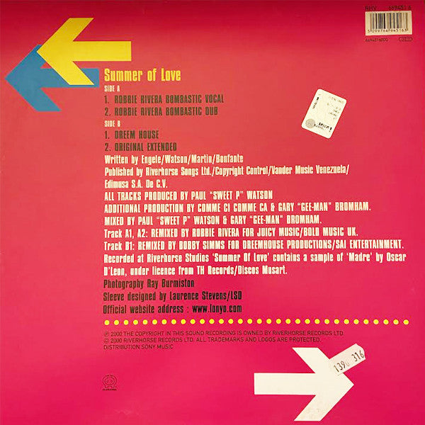 Lonyo, Comme Ci Comme Ca : Summer Of Love (12")