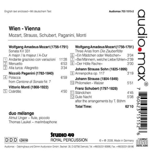 duo mélange – Vienna (German CD)