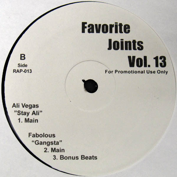 Various : Favorite Joints Vol. 13 (12", Promo)