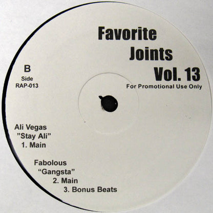 Various : Favorite Joints Vol. 13 (12", Promo)