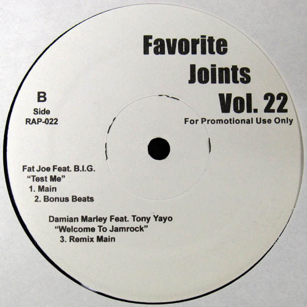 Various : Favorite Joints Vol. 22 (12", Promo)