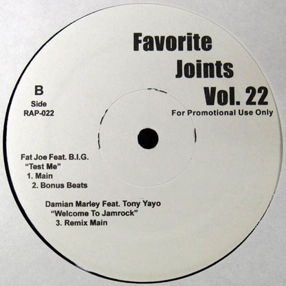 Various : Favorite Joints Vol. 22 (12", Promo)