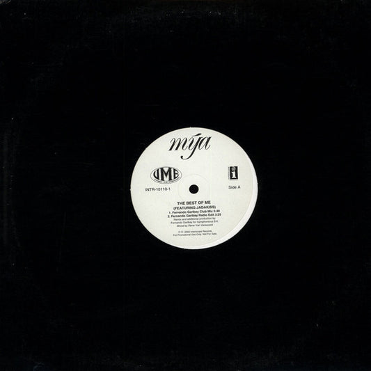 Mya : The Best Of Me (12", Promo)