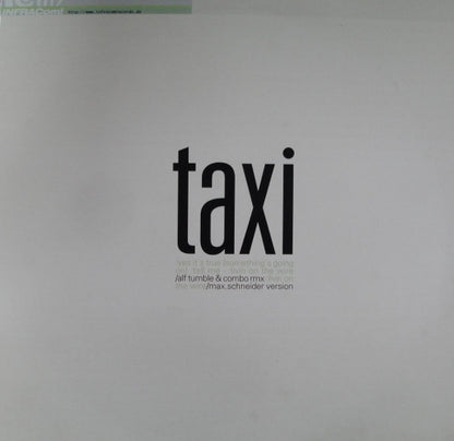 Taxi : Yes It's True (12")
