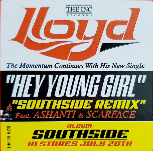 Lloyd : Hey Young Girl / Southside (Remix) (12", Promo)