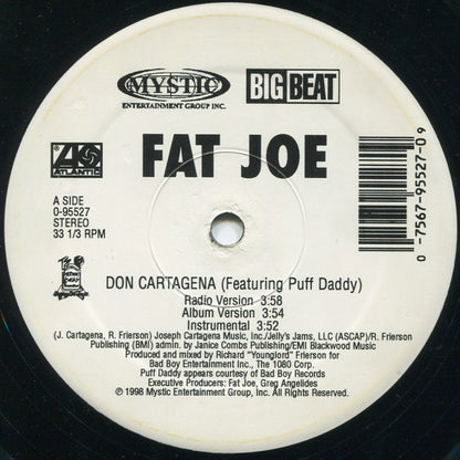 Fat Joe Featuring Puff Daddy : Don Cartagena (12", Single)