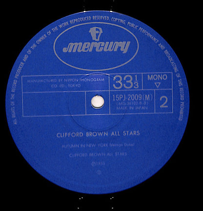 Clifford Brown All Stars : Clifford Brown All Stars (LP, Album, Mono, RE)