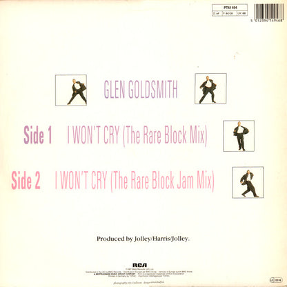 Glen Goldsmith : I Won't Cry (12", Maxi)