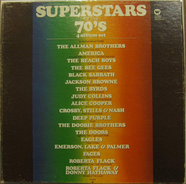 Various : Superstars Of The 70's (4xLP, Comp + Box)