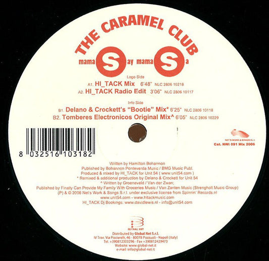 The Caramel Club : Mama Say Mama Sa (12", Promo)