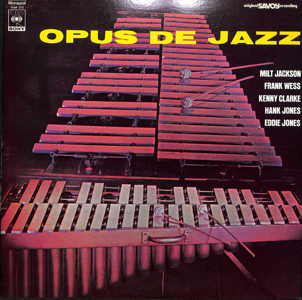 Milt Jackson, Frank Wess, Kenny Clarke, Hank Jones, Eddie Jones : Opus De Jazz (LP, Album, Mono, RE)