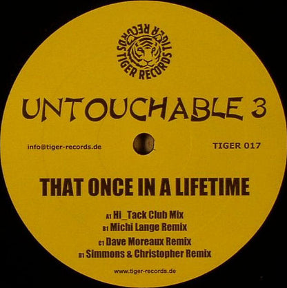 Untouchable 3 : That Once In A Lifetime (12")