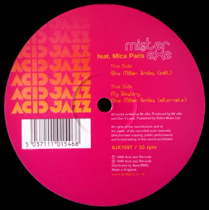 Mister Exe* Feat. Mica Paris : One Million Smiles (12")