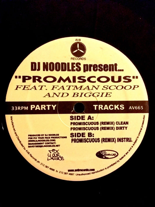 DJ Noodles : Promiscous (12", Maxi)