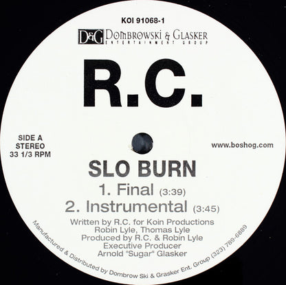 RC : Slo Burn (12", Single, Promo)