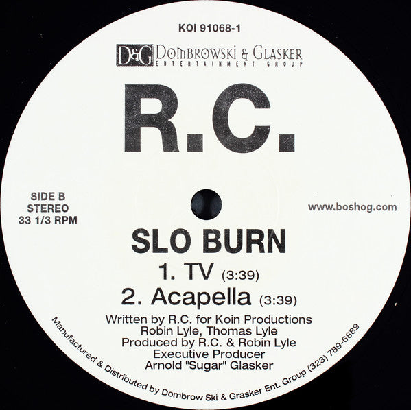 RC : Slo Burn (12", Single, Promo)