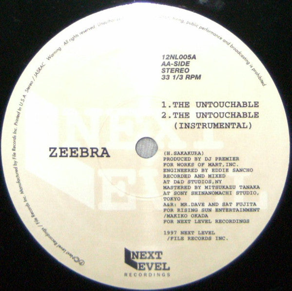 Rhymester / Zeebra : マイクの刺客 / The Untouchable (12")