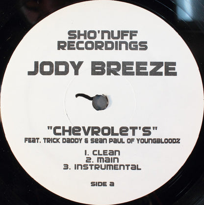 Jody Breeze : Chevrolet's / Take It Outside (12")