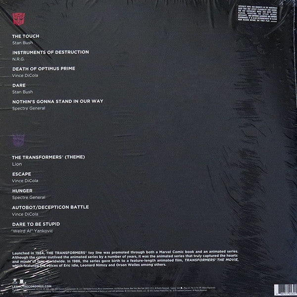 Various : Transformers: The Movie (Original Motion Picture Soundtrack) (RSD, Ltd, 30t + LP, S/Sided, Etch, Red + LP, S/Sid)