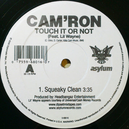 Cam'ron : Touch It Or Not (12", Single)
