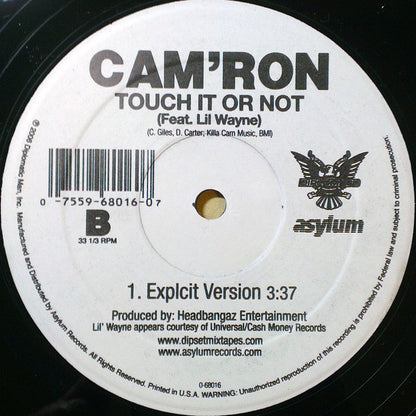 Cam'ron : Touch It Or Not (12", Single)
