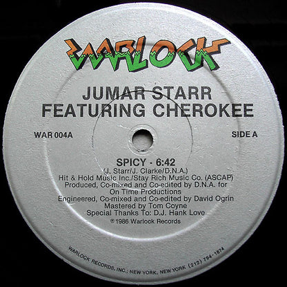 Jumar Starr Featuring Cherokee (5) : Spicy (12")